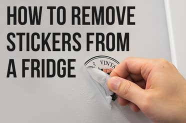 How to Remove Stickers From a Fridge