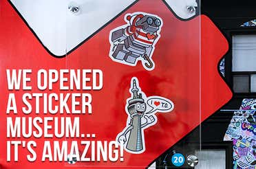 RePEELed is a collection of hundreds of individual pieces of sticker art, from artists around the world