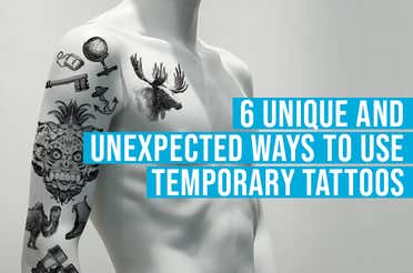 mannequin with temporary tattoos 