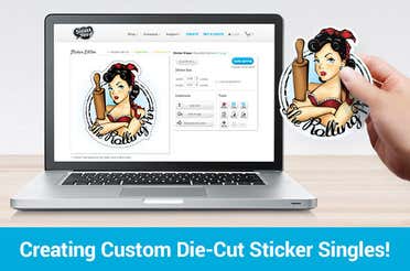 NEW - Create Custom Die-Cut Sticker Singles!
