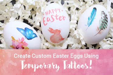 Create Custom Easter Eggs Using Temporary Tattoos