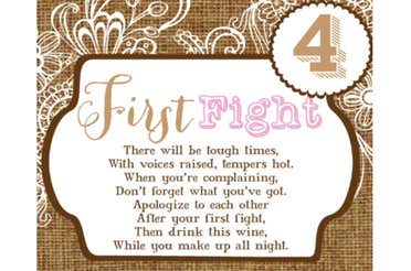 Firsts Wedding Labels