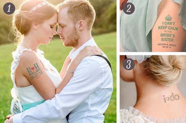 Custom Temporary Tattoos for your Wedding