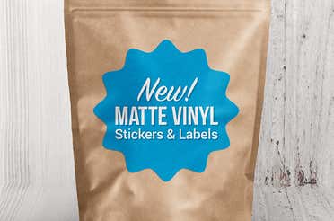 Matte Vinyl Stickers and Labels