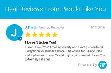 StickerYou customer product reviews