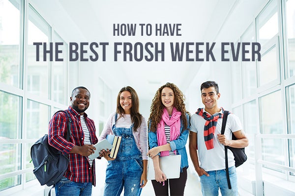 Group of excited and happy college and university students
