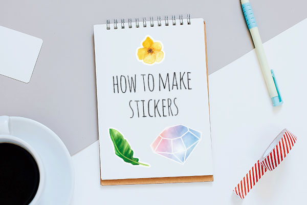 How to Make Your Own Stickers/ DIY paper Sticker notebook/Stickers / DIY  Stickers /HOME MADE STICKER 
