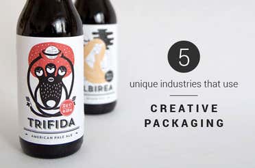Beer bottles with custom labels