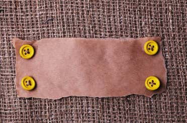 A quilt with a label on it