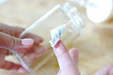 Example on removing price stickers.