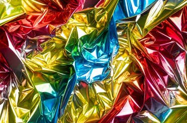 Colorful transparent vinyl.