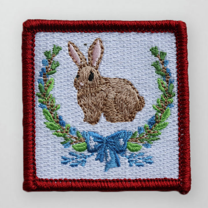 NOLITOY 6pcs Embroidered Sewing Patches Embroidery Rabbit Patches