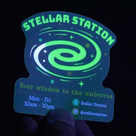 Custom Glow In The Dark Stickers
