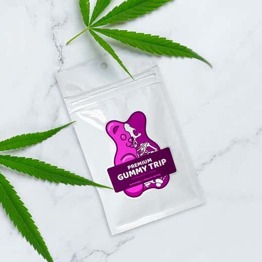 Custom glossy white 3x5 packaging pouches