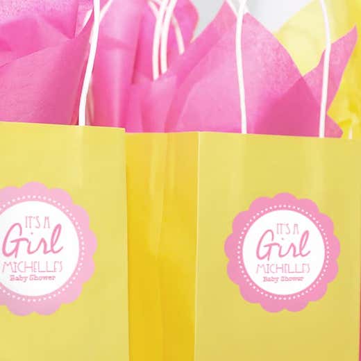 Baby Shower Labels, Gift Bag Labels