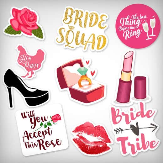 Bachelorette Stickers