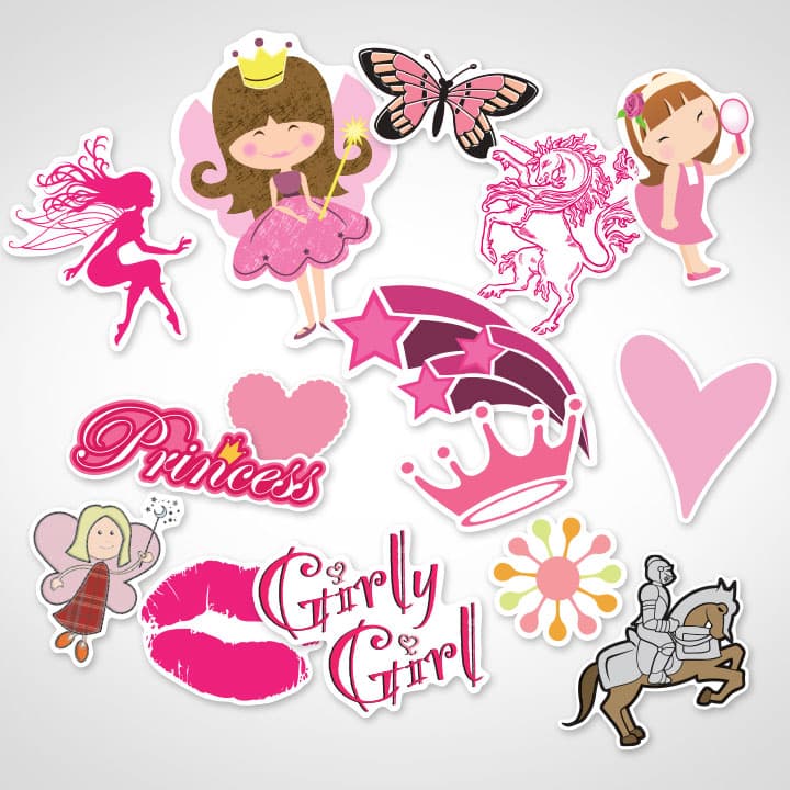 Sticker Puteri Custom Fairy & Princess Stickers | The Best Quality Art