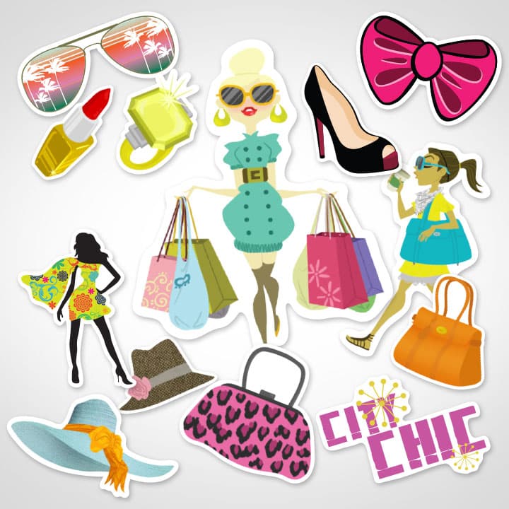 Apparel Stickers - Free fashion Stickers