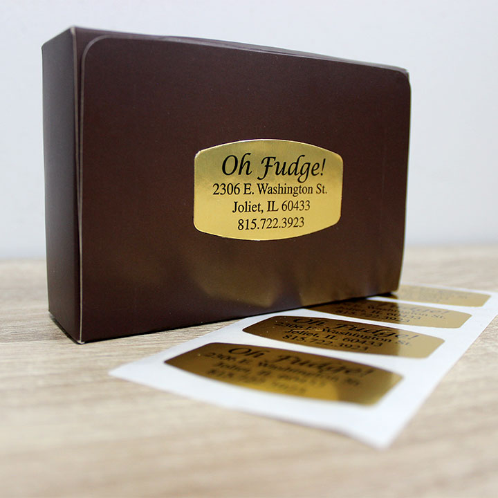 Custom Gold Foil Labels  Durable & Easy To Apply
