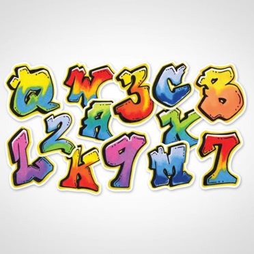 Graffiti Letter STICKERS Individual Letters Create Your Own
