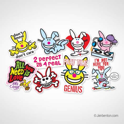 It's Happy Bunny Stickers 