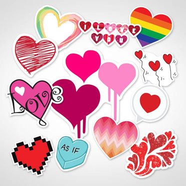 Mini Stickers Photos, Mini Stickers Hearts