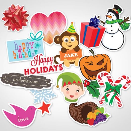 Holiday Stickers 