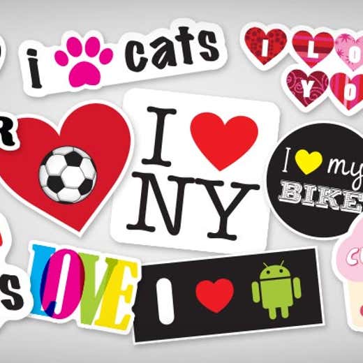 I Love Stickers 