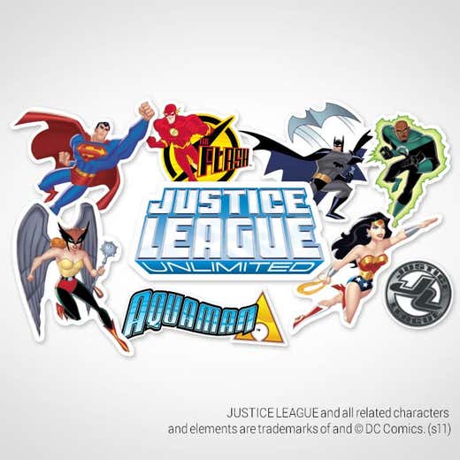 Justice League Stickers 