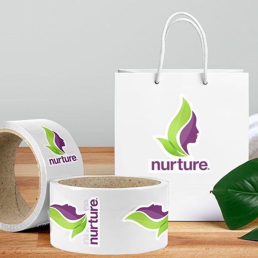Custom matte roll labels