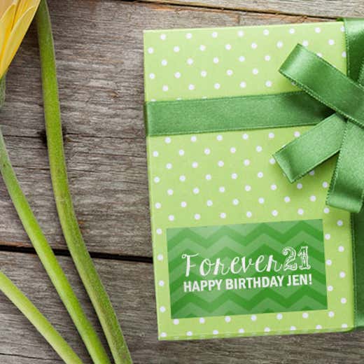 Rectangle Stickers, Gift Tags