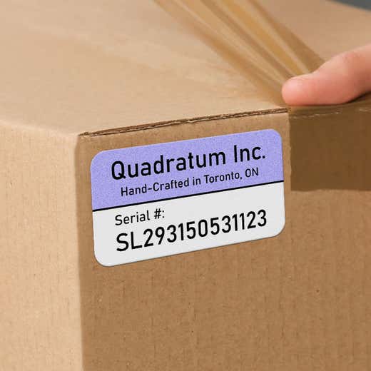 Custom Serial Number Labels for Efficient Inventory Management | Canada