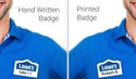 Custom Name Badges with Magnet Backs 2