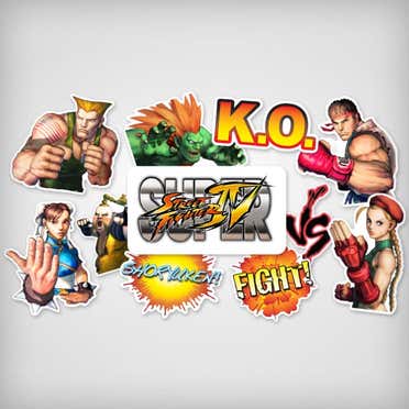 Custom Super Street Fighter IV Stickers Canada