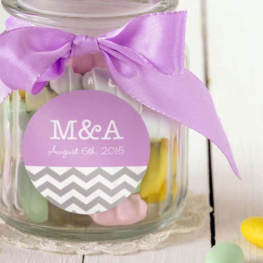 Wedding Favor Labels, Candy Jar