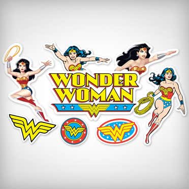 Custom Wonder Woman Stickers Highest Quality - Main Image
