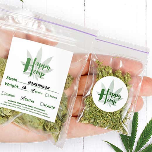 Custom writable matte roll labels