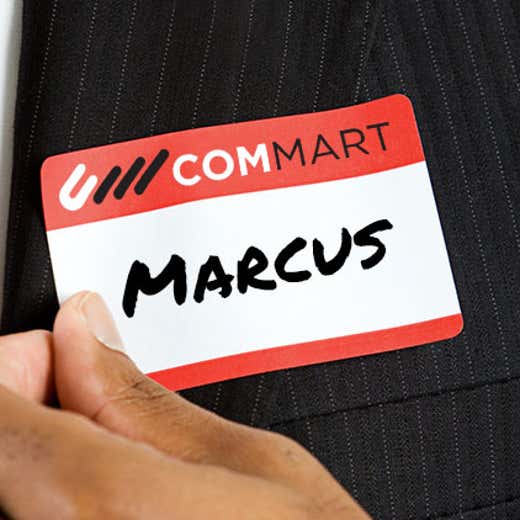 Custom writable matte roll labels