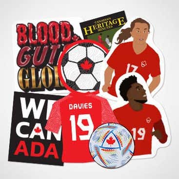 Canada Soccer Stickers