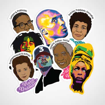 Black History Month Stickers
