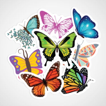 Butterfly Stickers: Order Custom Vinyl Butterfly Sticker Designs Online