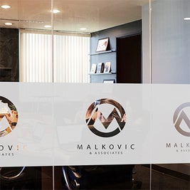 Frosted Vinyl Window Graphics