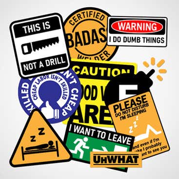 Hard Hat Stickers