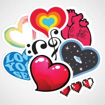 Heart Stickers