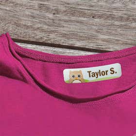 Kids Iron-On Labels