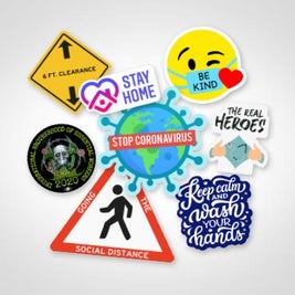 Covid-19 Support Stickers