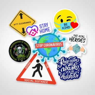 Covid-19 Support Stickers