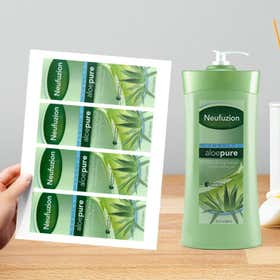 Glossy White Vinyl Labels