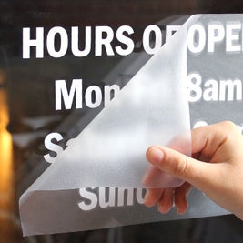 Vinyl Window Lettering