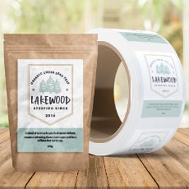 Eco-Safe Paper Roll Labels